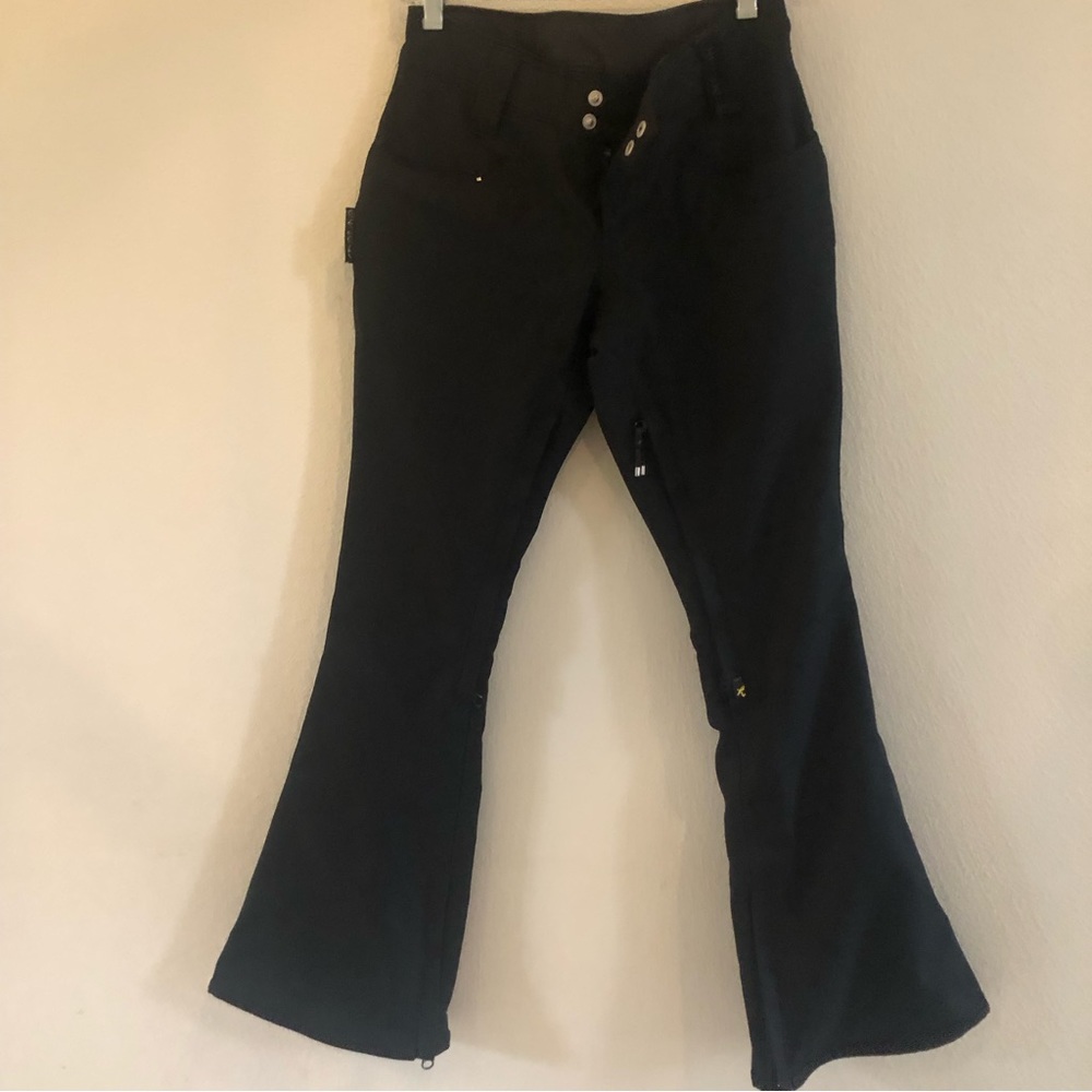 Holden $440 Black Slim Flare Ski Snowboard Pants Sz XS